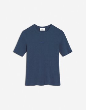【メゾン キツネ/MAISON KITSUNE】のMaison Kitsune/BABY FOX RIBBED FITTED TEE-SHIRT 人気、トレンドファッション・服の通販 founy(ファニー) ファッション Fashion レディースファッション Ladies' Fashion Online トップス・カットソー Tops/Tshirt シャツ/ブラウス Shirts/Blouses パッチ Patch フィット Fit フロント Front 半袖 Short Sleeve 夏 Summer S/S・春夏 Ss・Spring/Summer |ID:prp329100004528960
