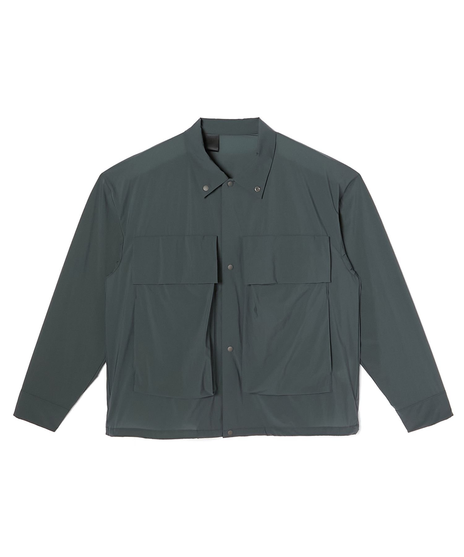【エヌ.ハリウッド/N.HOOLYWOOD / MEN】のSHIRT BLOUSON インテリア・キッズ・メンズ・レディースファッション・服の通販 founy(ファニー) 　ファッション　Fashion　メンズファッション　MEN　コレクション　Collection　今季　This Season　ショート　Short　シンプル　Simple　ストレッチ　Stretch　スピンドル　Spindle　タフタ　Taffeta　フォルム　Form　フロント　Front　ブルゾン　Blouson　ボックス　Box　ポケット　Pocket　モダン　Modern　CHARCOAL|ID: prp329100004528973 ipo3291000000032023038