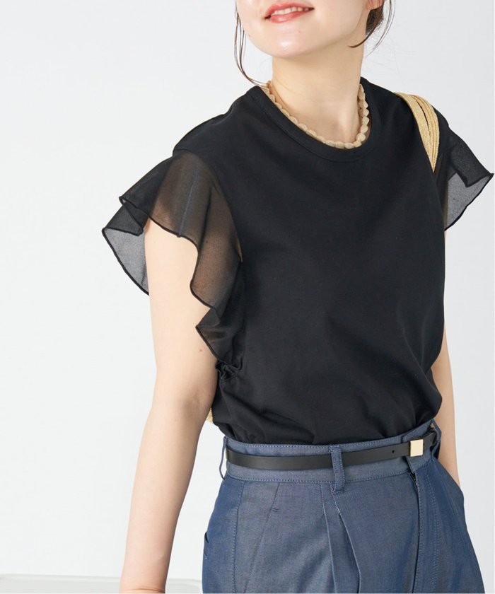 【イエナ/IENA】のシアースリーブプルオーバー インテリア・キッズ・メンズ・レディースファッション・服の通販 founy(ファニー) https://founy.com/ ファッション Fashion レディースファッション WOMEN トップス・カットソー Tops/Tshirt プルオーバー Pullover 2025年 2025 2025春夏・S/S Ss,Spring/Summer,2025 カットソー Cut And Sew シンプル Simple スリット Slit フリル Frills |ID: prp329100004528990 ipo3291000000032023110
