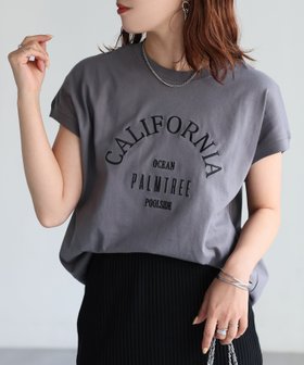 【リベリー/Riberry】のロゴ刺繍フレンチTシャツ/綿100%Tシャツ 人気、トレンドファッション・服の通販 founy(ファニー) ファッション Fashion レディースファッション WOMEN トップス・カットソー Tops/Tshirt シャツ/ブラウス Shirts/Blouses ロング / Tシャツ T-Shirts インナー Inner 春 Spring シンプル Simple スリーブ Sleeve フレンチ French フロント Front レギュラー Regular S/S・春夏 Ss・Spring/Summer おすすめ Recommend 夏 Summer エレガント 上品 Elegant |ID:prp329100004528995