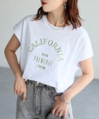 【リベリー/Riberry】のロゴ刺繍フレンチTシャツ/綿100%Tシャツ 人気、トレンドファッション・服の通販 founy(ファニー) ファッション Fashion レディースファッション Ladies' Fashion Online トップス・カットソー Tops/Tshirt シャツ/ブラウス Shirts/Blouses ロング / Tシャツ T-Shirts おすすめ Recommend インナー Inner シンプル Simple スリーブ Sleeve フレンチ French フロント Front レギュラー Regular エレガント 上品 Elegant 夏 Summer 春 Spring S/S・春夏 Ss・Spring/Summer thumbnail ホワイト×グリーン|ID: prp329100004528995 ipo3291000000032624617