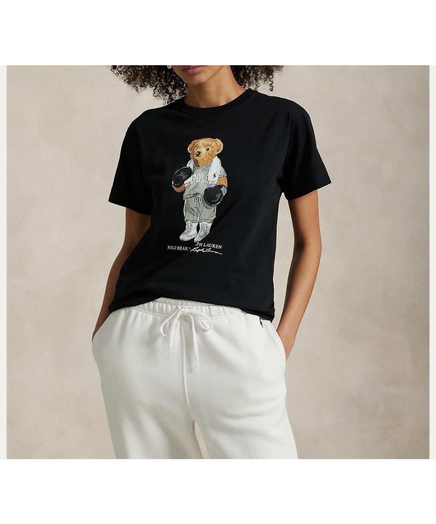 【ラルフローレン/RALPH LAUREN】のPolo ベア コットン ジャージー Tシャツ 人気、トレンドファッション・服の通販 founy(ファニー) 　ファッション　Fashion　レディースファッション　Fashion for Women　トップス・カットソー　Cut & Sew Tops　シャツ・ブラウス・オフィスカジュアル　Elegant Blouses & Button-Ups　ロングTシャツ・Tシャツ　Longline T-Shirts & Tees　グラフィック　Graphic, Graphic Design　テクスチャー　Texture, Textured Fabric　フロント　Front, Front Design　プリント　Print, Printed Pattern　ラバー　Rubber, Rubber Sole　半袖　Short Sleeve, Half Sleeve　 other-1|ID: prp329100004529004 ipo3291000000032711777