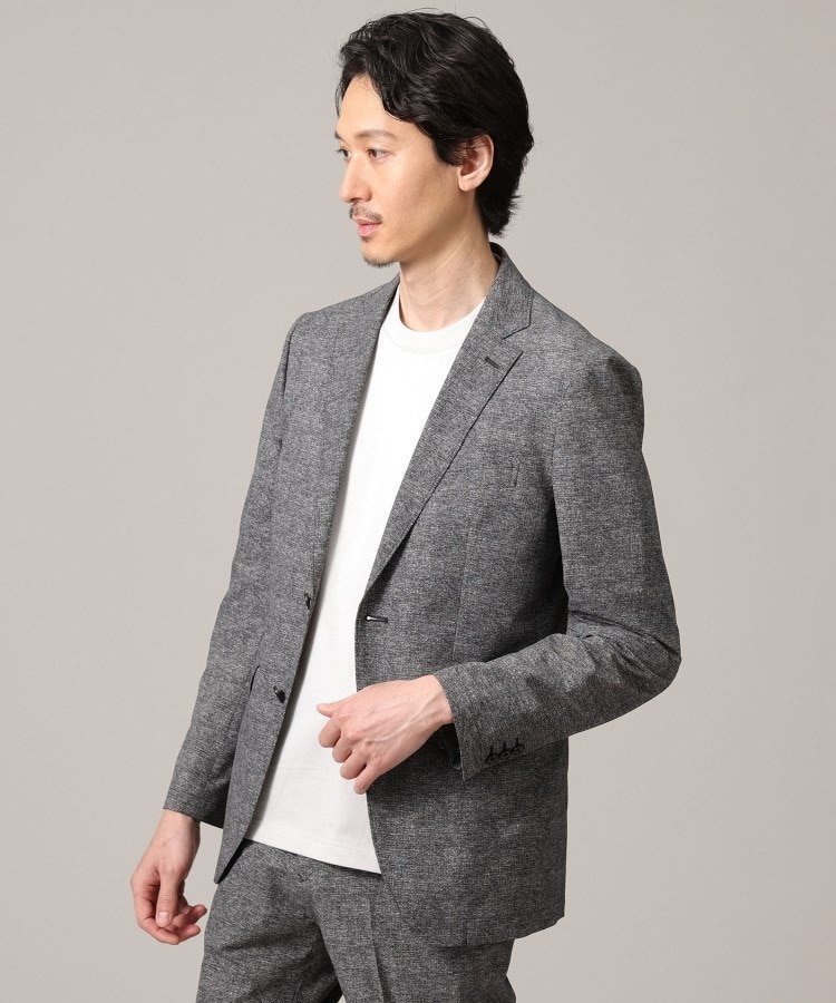 【タケオキクチ/TAKEO KIKUCHI / MEN】の【抗菌防臭】COOL DOTSドビープリント ジャケット インテリア・キッズ・メンズ・レディースファッション・服の通販 founy(ファニー) 　ファッション　Fashion　メンズファッション　MEN　抗菌　Antibacterial　サンダル　Sandals　シューズ　Shoes　ジャケット　Jacket　ストレッチ　Stretch　ドレス　Dress　定番　Standard　プリント　Print　ポケット　Pocket　ポロシャツ　Polo Shirt　おすすめ　Recommend　夏　Summer　ビジネス 仕事 通勤　Business　ブラック|ID: prp329100004529025 ipo3291000000032023234