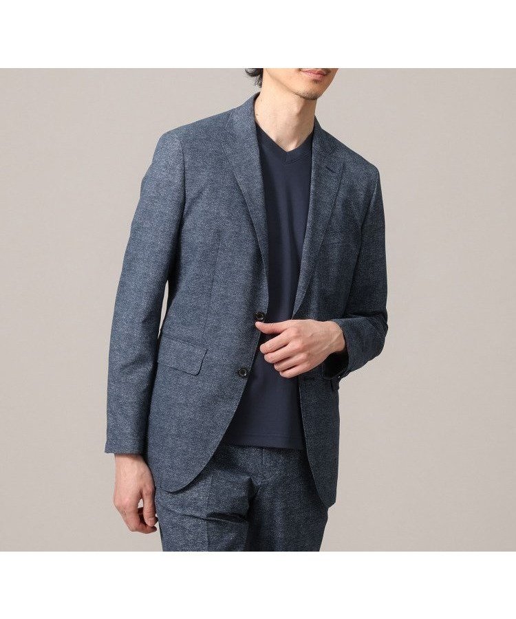 【タケオキクチ/TAKEO KIKUCHI / MEN】の【抗菌防臭】COOL DOTSドビープリント ジャケット インテリア・キッズ・メンズ・レディースファッション・服の通販 founy(ファニー) 　ファッション　Fashion　メンズファッション　MEN　抗菌　Antibacterial　サンダル　Sandals　シューズ　Shoes　ジャケット　Jacket　ストレッチ　Stretch　ドレス　Dress　定番　Standard　プリント　Print　ポケット　Pocket　ポロシャツ　Polo Shirt　おすすめ　Recommend　夏　Summer　ビジネス 仕事 通勤　Business　ブルー|ID: prp329100004529025 ipo3291000000032023237