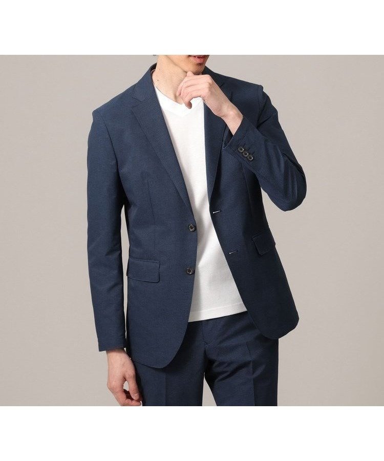 【タケオキクチ/TAKEO KIKUCHI / MEN】の【抗菌防臭】COOL DOTSドビープリント ジャケット インテリア・キッズ・メンズ・レディースファッション・服の通販 founy(ファニー) 　ファッション　Fashion　メンズファッション　MEN　抗菌　Antibacterial　サンダル　Sandals　シューズ　Shoes　ジャケット　Jacket　ストレッチ　Stretch　ドレス　Dress　定番　Standard　プリント　Print　ポケット　Pocket　ポロシャツ　Polo Shirt　おすすめ　Recommend　夏　Summer　ビジネス 仕事 通勤　Business　ネイビー|ID: prp329100004529025 ipo3291000000032023239
