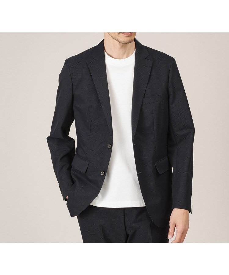 【タケオキクチ/TAKEO KIKUCHI / MEN】の【抗菌防臭】COOL DOTSドビープリント ジャケット インテリア・キッズ・メンズ・レディースファッション・服の通販 founy(ファニー) 　ファッション　Fashion　メンズファッション　MEN　抗菌　Antibacterial　サンダル　Sandals　シューズ　Shoes　ジャケット　Jacket　ストレッチ　Stretch　ドレス　Dress　定番　Standard　プリント　Print　ポケット　Pocket　ポロシャツ　Polo Shirt　おすすめ　Recommend　夏　Summer　ビジネス 仕事 通勤　Business　ダークネイビー|ID: prp329100004529025 ipo3291000000032023241