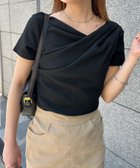 【ラナン/Ranan】のRanan/ドレープリブTシャツ ブラック|ID: prp329100004529033 ipo3291000000032328666