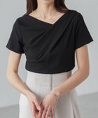 【ラナン/Ranan】のRanan/ドレープリブTシャツ ブラック|ID: prp329100004529033 ipo3291000000033624453