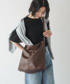 【ラシット/russet】のA4サイズ対応・510g ソフトレザーワンショルダーバッグ ダークブラウン|ID: prp329100004529047 ipo3291000000032023360