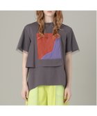 【アウラアイラ/AULA AILA】のMESH COMBINATION T-SHIRT 人気、トレンドファッション・服の通販 founy(ファニー) ファッション Fashion レディースファッション Fashion for Women トップス・カットソー Cut & Sew Tops シャツ・ブラウス・オフィスカジュアル Elegant Blouses & Button-Ups ロングTシャツ・Tシャツ Longline T-Shirts & Tees インナー Innerwear カットソー Cut and Sewn Top シアー Sheer, See-Through チュール Tulip, Tulip Motif フロント Front, Front Design ボトム Bottoms, Lower Wear メッシュ Mesh, Net Fabric 夏 Summer thumbnail CHARCOAL|ID: prp329100004529078 ipo3291000000032753878