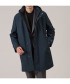 【タケオキクチ/TAKEO KIKUCHI / MEN】の【3WAY】ハウンズトゥース ダウンライナー コート 人気、トレンドファッション・服の通販 founy(ファニー) ファッション Fashion メンズファッション MEN ダウン Down ライナー Liner thumbnail ネイビー|ID: prp329100004529082 ipo3291000000032023487