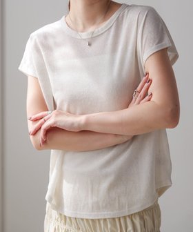 【バブ ブージュルード/Bab Bou Jeloud】のシアーベロアフレンチスリーブカットソー 人気、トレンドファッション・服の通販 founy(ファニー) ファッション Fashion レディースファッション WOMEN トップス・カットソー Tops/Tshirt カットソー Cut and Sewn ベロア Velour おすすめ Recommend シアー Sheer スリーブ Sleeve フレンチ French ベロア Velor ボトム Bottom 春 Spring |ID:prp329100004529087