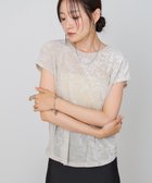 【バブ ブージュルード/Bab Bou Jeloud】の新色登場! 【落ち感あって華奢見え!】シアーベロアフレンチスリーブカットソー IVORY|ID: prp329100004529087 ipo3291000000033583261