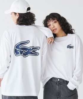 【ラコステ/LACOSTE】の【オンライン限定】LACOSTE オーバーサイズ バックプリント ロングスリーブTシャツ 人気、トレンドファッション・服の通販 founy(ファニー) ファッション Fashion レディースファッション Fashion for Women トップス・カットソー Cut & Sew Tops シャツ・ブラウス・オフィスカジュアル Elegant Blouses & Button-Ups ロングTシャツ・Tシャツ Longline T-Shirts & Tees バッグ Bags インナー Innerwear 春 Spring 秋 Autumn コンパクト Compact, Small Size シンプル Simple, Minimal スウェット / スエット Sweatshirt, Sweatwear スリーブ Sleeve, Long Sleeve / Short Sleeve ダウン Down, Puffer トレンド Trend, Trending Now 長袖 Long Sleeve, Full Sleeve バランス Balance, Style Balance フィット Fit, Slim Fit フェミニン Feminine, Girly フロント Front, Front Design プリント Print, Printed Pattern 半袖 Short Sleeve, Half Sleeve 羽織 Haori, Light Jacket ラバー Rubber, Rubber Sole リラックス Relax, Relaxed Fit ルーズ Loose, Oversized ロング Long, Long-Length ワンポイント One Point, Statement Accent A/W・秋冬 Autumn/Winter S/S・春夏 SS, Spring/Summer, Warm Season |ID:prp329100004529089
