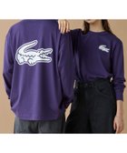 【ラコステ/LACOSTE】の【オンライン限定】LACOSTE オーバーサイズ バックプリント ロングスリーブTシャツ 人気、トレンドファッション・服の通販 founy(ファニー) ファッション Fashion レディースファッション Fashion for Women トップス・カットソー Cut & Sew Tops シャツ・ブラウス・オフィスカジュアル Elegant Blouses & Button-Ups ロングTシャツ・Tシャツ Longline T-Shirts & Tees バッグ Bags インナー Innerwear 春 Spring 秋 Autumn コンパクト Compact, Small Size シンプル Simple, Minimal スウェット / スエット Sweatshirt, Sweatwear スリーブ Sleeve, Long Sleeve / Short Sleeve ダウン Down, Puffer トレンド Trend, Trending Now 長袖 Long Sleeve, Full Sleeve バランス Balance, Style Balance フィット Fit, Slim Fit フェミニン Feminine, Girly フロント Front, Front Design プリント Print, Printed Pattern 半袖 Short Sleeve, Half Sleeve 羽織 Haori, Light Jacket ラバー Rubber, Rubber Sole リラックス Relax, Relaxed Fit ルーズ Loose, Oversized ロング Long, Long-Length ワンポイント One Point, Statement Accent A/W・秋冬 Autumn/Winter S/S・春夏 SS, Spring/Summer, Warm Season thumbnail パープル|ID: prp329100004529089 ipo3291000000035066343