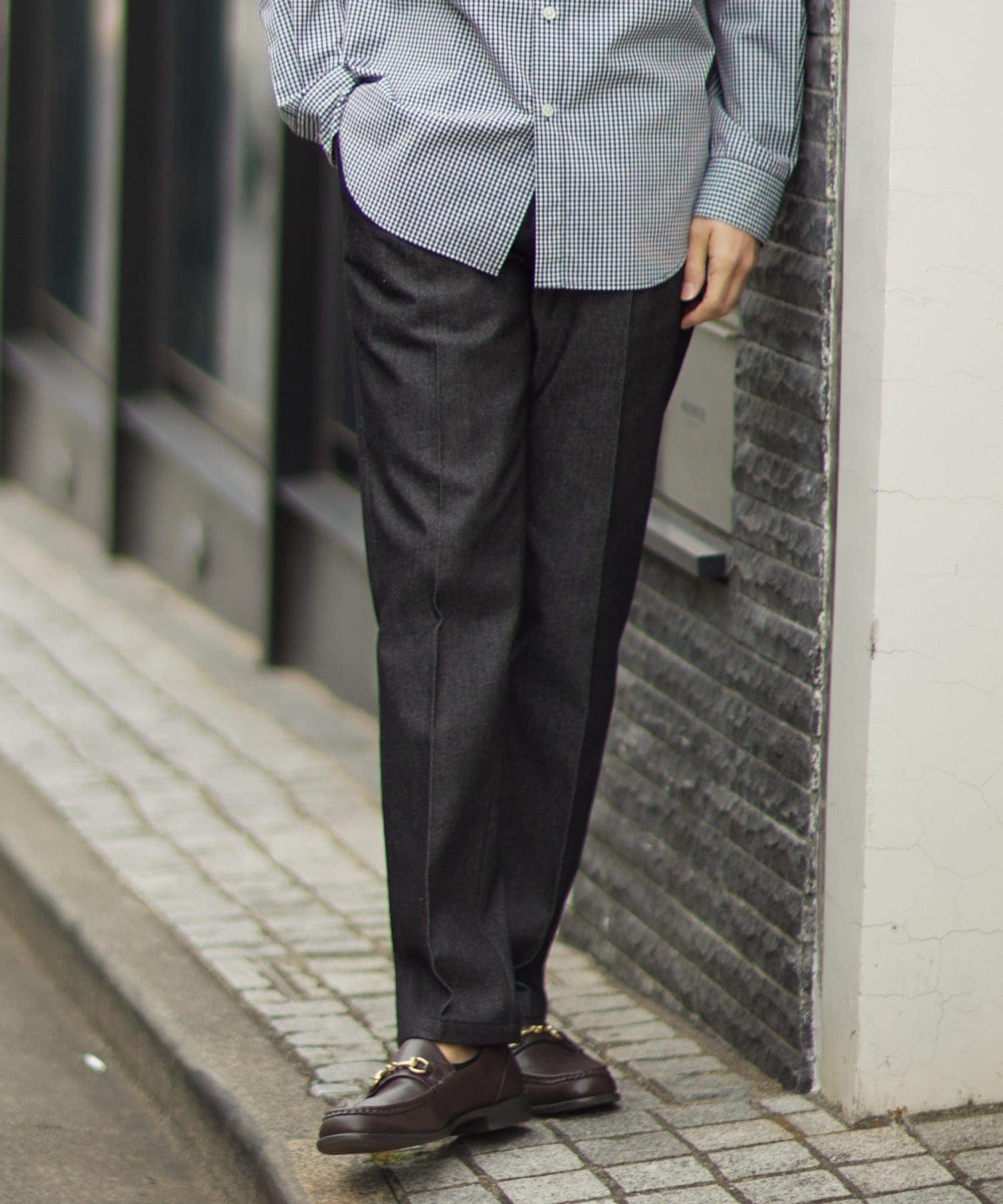 【アーバンリサーチ ロッソ/URBAN RESEARCH ROSSO / MEN】の『WEB限定』『XLサイズあり』デニムスラックスパンツ インテリア・キッズ・メンズ・レディースファッション・服の通販 founy(ファニー) 　ファッション　Fashion　メンズファッション　MEN　ボトムス　Bottoms/Men　インディゴ　Indigo　シューズ　Shoes　シンプル　Simple　ジャケット　Jacket　スニーカー　Sneakers　スマート　Smart　スラックス　Slacks　デニム　Denim　定番　Standard　ベーシック　Basic　A/W・秋冬　Aw・Autumn/Winter・Fw・Fall-Winter　冬　Winter　おすすめ　Recommend　2024年　2024　2024-2025秋冬・A/W　Aw/Autumn/Winter/Fw/Fall/2024-2025　BLACK|ID: prp329100004529099 ipo3291000000032082001