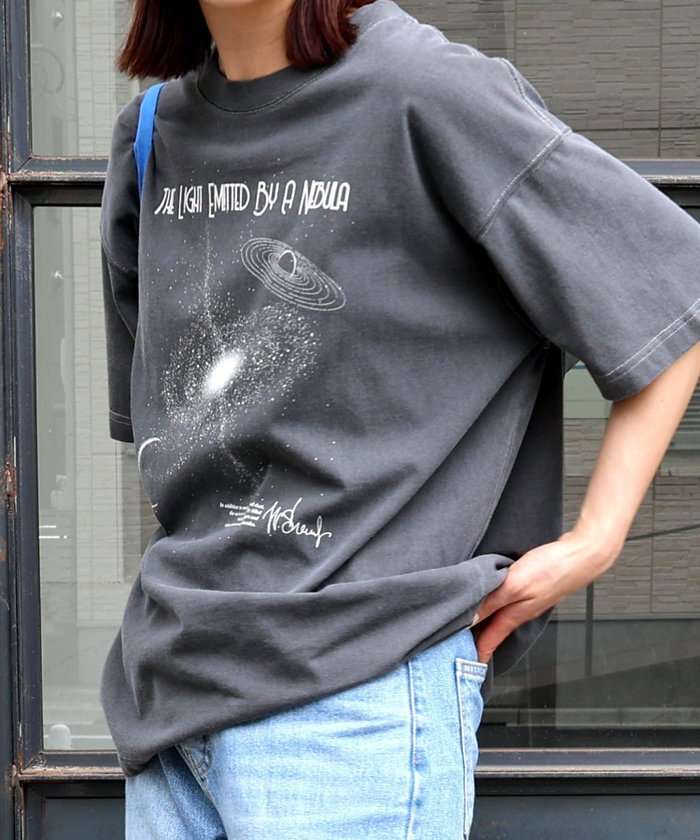 【その他のブランド/Other】の宇宙プリント 半袖 Tシャツ ANME アンメ インテリア・キッズ・メンズ・レディースファッション・服の通販 founy(ファニー) https://founy.com/ ファッション Fashion レディースファッション WOMEN トップス・カットソー Tops/Tshirt シャツ/ブラウス Shirts/Blouses ロング / Tシャツ T-Shirts プリント Print ヴィンテージ Vintage 半袖 Short Sleeve |ID: prp329100004529100 ipo3291000000032023555