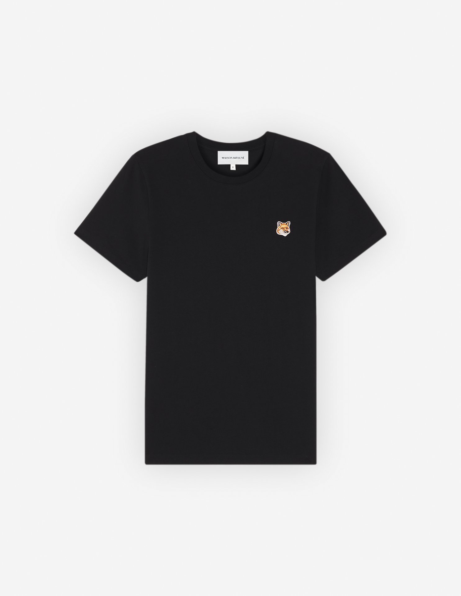 【メゾン キツネ/MAISON KITSUNE】のMaison Kitsune/FOX HEAD PATCH REGULAR TEE-SHIRT インテリア・キッズ・メンズ・レディースファッション・服の通販 founy(ファニー) 　ファッション　Fashion　レディースファッション　WOMEN　トップス・カットソー　Tops/Tshirt　シャツ/ブラウス　Shirts/Blouses　冬　Winter　クラシック　Classic　ジャージー　Jersey　パッチ　Patch　フォックス　Fox　半袖　Short Sleeve　無地　Plain Color　A/W・秋冬　Aw・Autumn/Winter・Fw・Fall-Winter　BLACK|ID: prp329100004529106 ipo3291000000032303551
