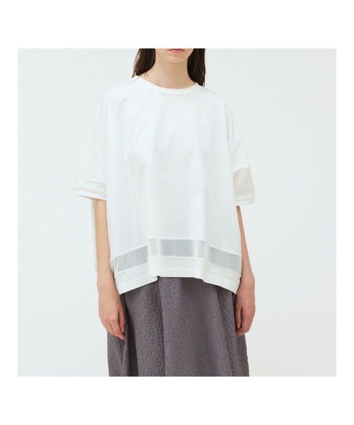 【マーコート/MARcourt】のmizuiro ind メッシュミックスワイドプルオーバー インテリア・キッズ・メンズ・レディースファッション・服の通販 founy(ファニー) https://founy.com/ ファッション Fashion レディースファッション Fashion for Women トップス・カットソー Cut & Sew Tops カジュアルプルオーバー・ニットトップス Pullovers & Knit Tops / Casual Pullovers カットソー Cut and Sewn Top シンプル Simple, Minimal チュール Tulip, Tulip Motif ポケット Pocket, Pocket Detail メッシュ Mesh, Net Fabric ワイド Wide, Wide Fit 人気 Popular, Best Seller 夏 Summer 定番 Standard, Basic Item 無地 Plain, Solid Color |ID: prp329100004529123 ipo3291000000032730920