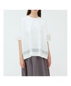 【マーコート/MARcourt】のmizuiro ind メッシュミックスワイドプルオーバー オフホワイト|ID: prp329100004529123 ipo3291000000032730922