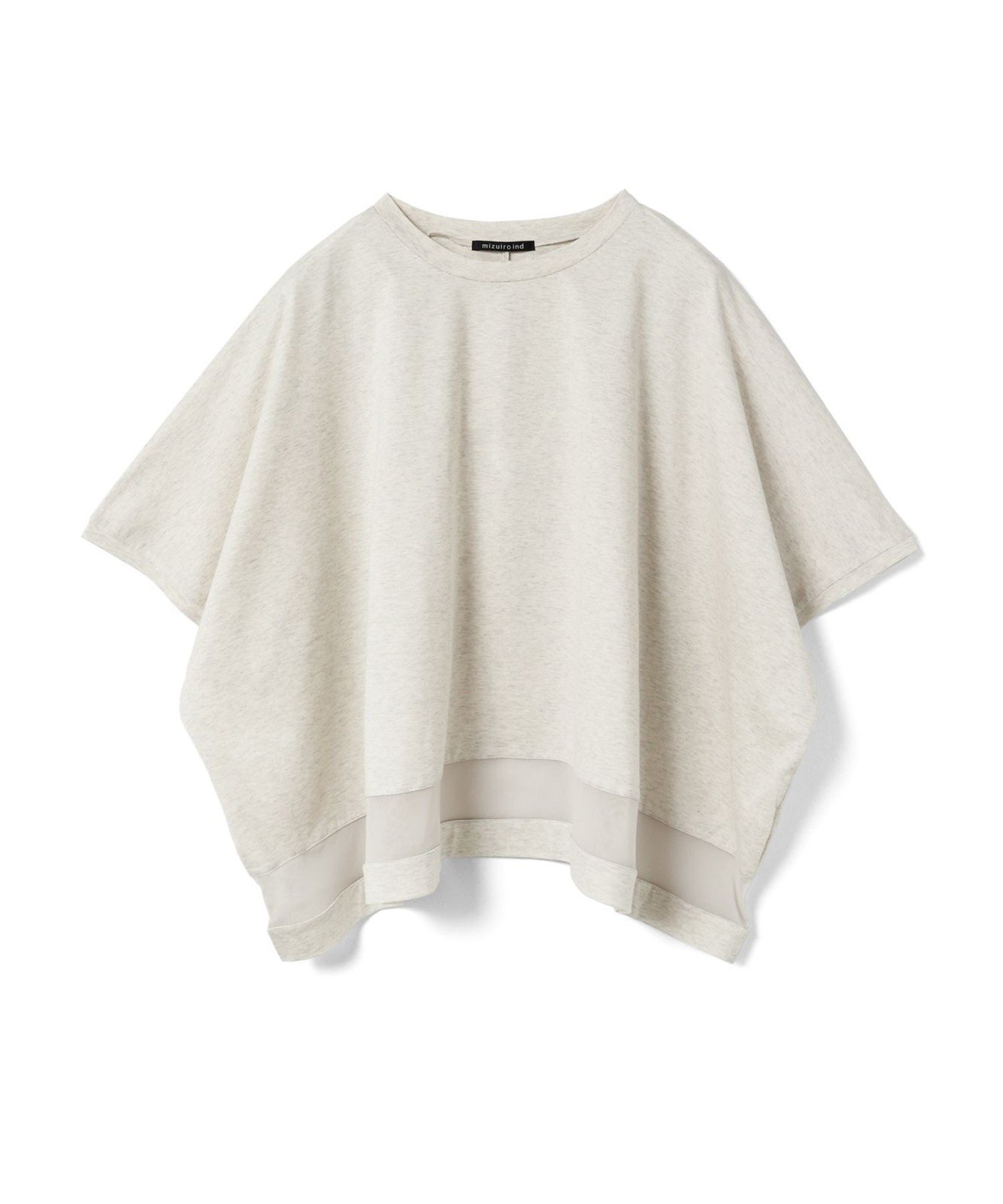 【マーコート/MARcourt】のmizuiro ind メッシュミックスワイドプルオーバー インテリア・キッズ・メンズ・レディースファッション・服の通販 founy(ファニー) 　ファッション　Fashion　レディースファッション　Fashion for Women　トップス・カットソー　Cut & Sew Tops　カジュアルプルオーバー・ニットトップス　Pullovers & Knit Tops / Casual Pullovers　カットソー　Cut and Sewn Top　シンプル　Simple, Minimal　チュール　Tulip, Tulip Motif　ポケット　Pocket, Pocket Detail　メッシュ　Mesh, Net Fabric　ワイド　Wide, Wide Fit　人気　Popular, Best Seller　夏　Summer　定番　Standard, Basic Item　無地　Plain, Solid Color　オートミール|ID: prp329100004529123 ipo3291000000032730924