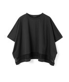 【マーコート/MARcourt】のmizuiro ind メッシュミックスワイドプルオーバー ブラック|ID: prp329100004529123 ipo3291000000032730927