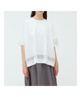 【マーコート/MARcourt】のmizuiro ind メッシュミックスワイドプルオーバー 人気、トレンドファッション・服の通販 founy(ファニー) ファッション Fashion レディースファッション Fashion for Women トップス・カットソー Cut & Sew Tops カジュアルプルオーバー・ニットトップス Pullovers & Knit Tops / Casual Pullovers カットソー Cut and Sewn Top シンプル Simple, Minimal チュール Tulip, Tulip Motif ポケット Pocket, Pocket Detail メッシュ Mesh, Net Fabric ワイド Wide, Wide Fit 人気 Popular, Best Seller 夏 Summer 定番 Standard, Basic Item 無地 Plain, Solid Color |ID:prp329100004529123