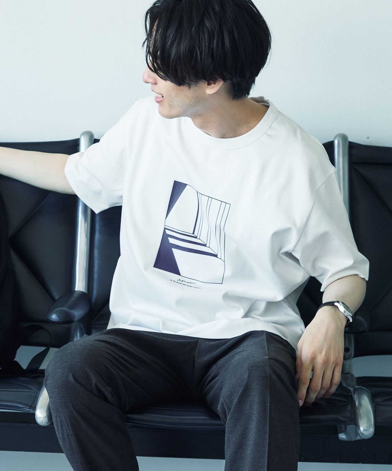 【グローバルワーク/GLOBAL WORK / MEN】の宮沢氷魚さん着用/リッチクリーンTシャツ/プリント/半袖/288193 インテリア・キッズ・メンズ・レディースファッション・服の通販 founy(ファニー) 　ファッション　Fashion　メンズファッション　MEN　おすすめ　Recommend　グラフィック　Graphic　シルク　Silk　シルケット　Mercerization　ジャケット　Jacket　スリット　Slit　プリント　Print　リラックス　Relax　エレガント 上品　Elegant　半袖　Short Sleeve　オフ*フロントアート06|ID: prp329100004529128 ipo3291000000032305484