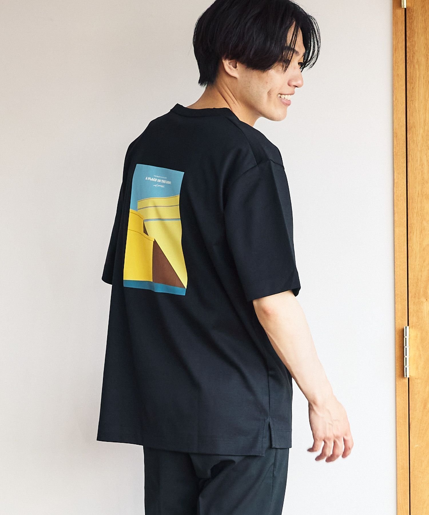 【グローバルワーク/GLOBAL WORK / MEN】の宮沢氷魚さん着用/リッチクリーンTシャツ/プリント/半袖/288193 インテリア・キッズ・メンズ・レディースファッション・服の通販 founy(ファニー) 　ファッション　Fashion　メンズファッション　MEN　おすすめ　Recommend　グラフィック　Graphic　シルク　Silk　シルケット　Mercerization　ジャケット　Jacket　スリット　Slit　プリント　Print　リラックス　Relax　エレガント 上品　Elegant　半袖　Short Sleeve　ブラック09|ID: prp329100004529128 ipo3291000000032305485