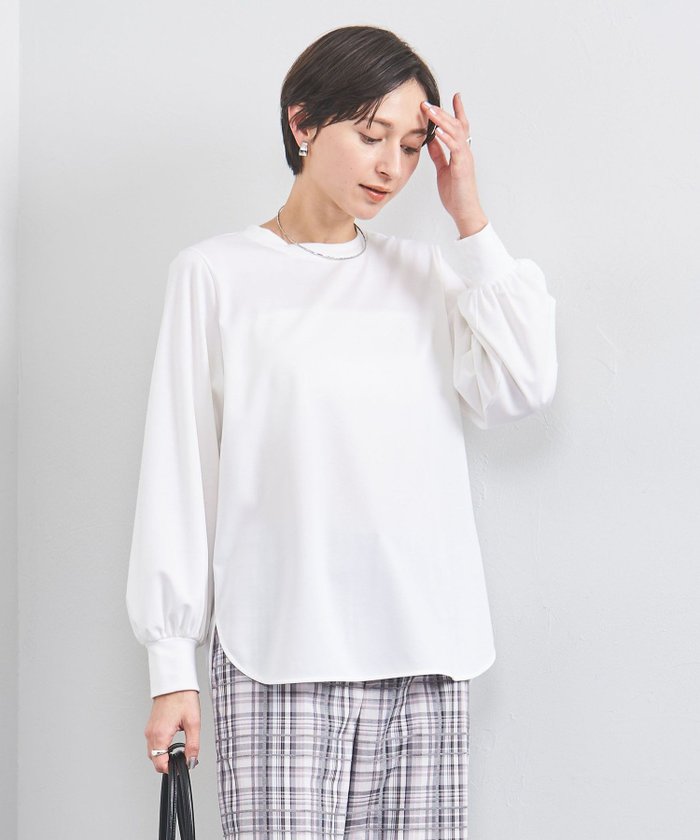 【ユナイテッドアローズ/UNITED ARROWS】のポンチ シャツテール カットソー インテリア・キッズ・メンズ・レディースファッション・服の通販 founy(ファニー) https://founy.com/ ファッション Fashion レディースファッション Fashion for Women トップス・カットソー Cut & Sew Tops シャツ・ブラウス・オフィスカジュアル Elegant Blouses & Button-Ups カットソー・ベーシックTシャツ Cut-and-Sewn Tops / Stretch Tees & Basics インナー Innerwear カットソー Cut and Sewn Top ギャザー Gathered, Ruffled スリム Slim, Slim Fit スリーブ Sleeve, Long Sleeve / Short Sleeve ベスト Vest, Waistcoat おすすめ Recommended / Our Picks |ID: prp329100004529132 ipo3291000000033458782