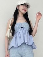 【リリーブラウン/Lily Brown】のバルーンペプラムベアトップス 人気、トレンドファッション・服の通販 founy(ファニー) ファッション Fashion レディースファッション WOMEN トップス・カットソー Tops/Tshirt おすすめ Recommend セットアップ Set Up トレンド Trend バランス Balance バルーン Balloon フィット Fit フェミニン Feminine レース Race thumbnail BLU[086]|ID: prp329100004529137 ipo3291000000032023717