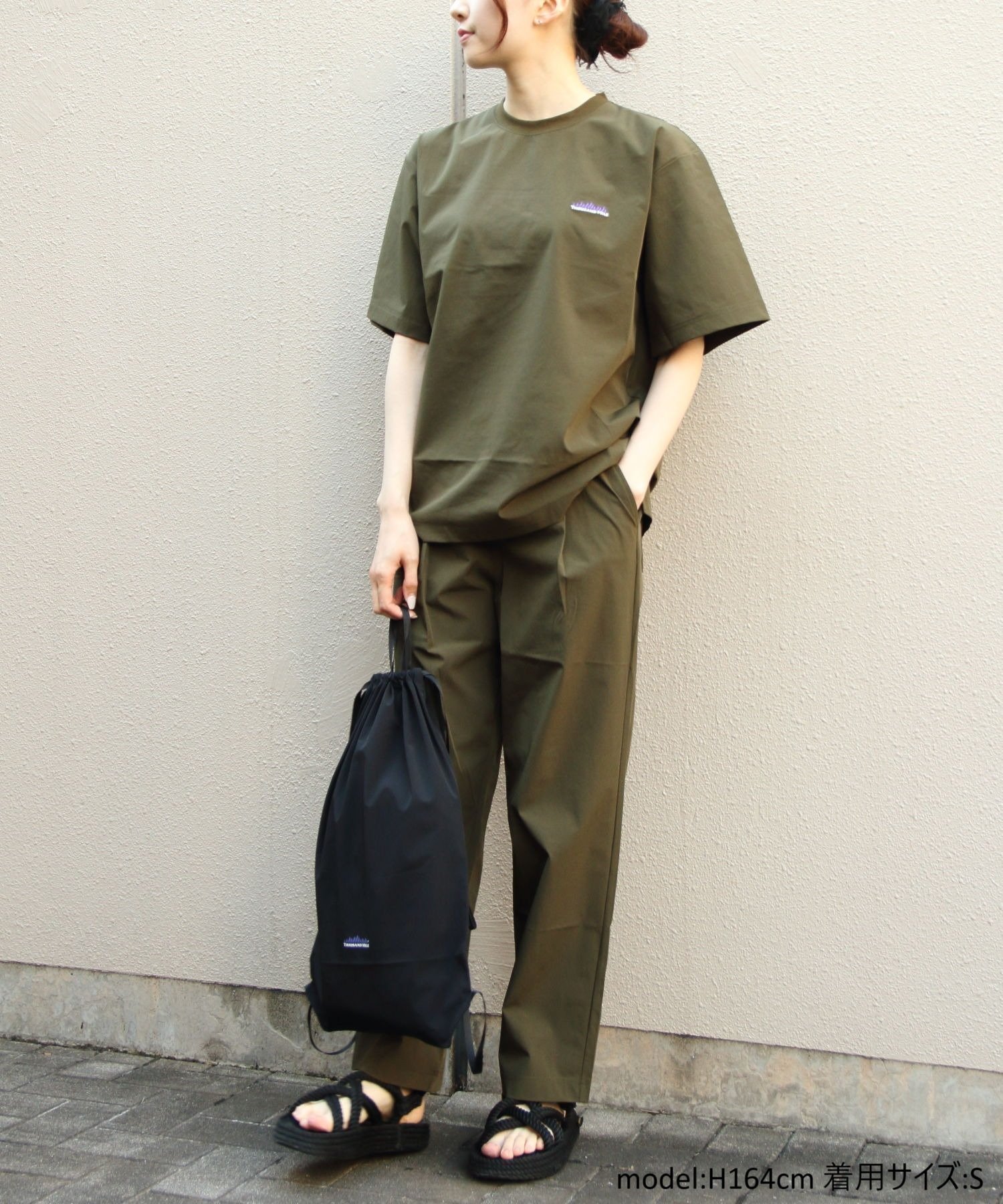 【その他のブランド/Other】のTHOUSAND MILE/SHORT SLEEVE TEE LONG PANTS SET インテリア・キッズ・メンズ・レディースファッション・服の通販 founy(ファニー) 　ファッション　Fashion　レディースファッション　Ladies' Fashion Online　セットアップ　Setup　パンツ　Pants　アウトドア　Outdoor　コンパクト　Compact　軽量　Lightweight　ショート　Short　スリーブ　Sleeve　セットアップ　Set Up　おすすめ　Recommend　夏　Summer　旅行　Travel　OLIVE|ID: prp329100004529158 ipo3291000000032592893