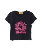 【ヒステリックグラマー/HYSTERIC GLAMOUR】のALOHA HYSTERIC チビTシャツ 人気、トレンドファッション・服の通販 founy(ファニー) ファッション Fashion レディースファッション WOMEN トップス・カットソー Tops/Tshirt シャツ/ブラウス Shirts/Blouses ロング / Tシャツ T-Shirts ガーリー Girly グラフィック Graphic ビーチ Beach フロント Front ロング Long ワイド Wide thumbnail ブラック|ID: prp329100004529164 ipo3291000000032023814