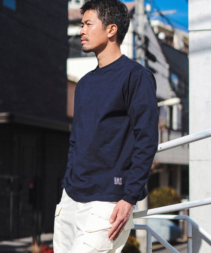 【ビームス/BEAMS / MEN】のBMSロゴ ベーシック ロングスリーブ Tシャツ 25SS インテリア・キッズ・メンズ・レディースファッション・服の通販 founy(ファニー) https://founy.com/ ファッション Fashion メンズファッション Fashion for Men インナー Innerwear スリーブ Sleeve, Long Sleeve / Short Sleeve フィット Fit, Slim Fit ベーシック Basic, Essential ロング Long, Long-Length 2025年 2025 2025春夏・S/S Spring/Summer 2025 SS25 |ID: prp329100004529224 ipo3291000000033403539