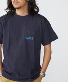 【シップス フォー ウィメン/SHIPS】の【WEB限定】SHIPS SHIPSロゴ プリント ポケット Tシャツ ネイビー|ID: prp329100004529239 ipo3291000000032024099