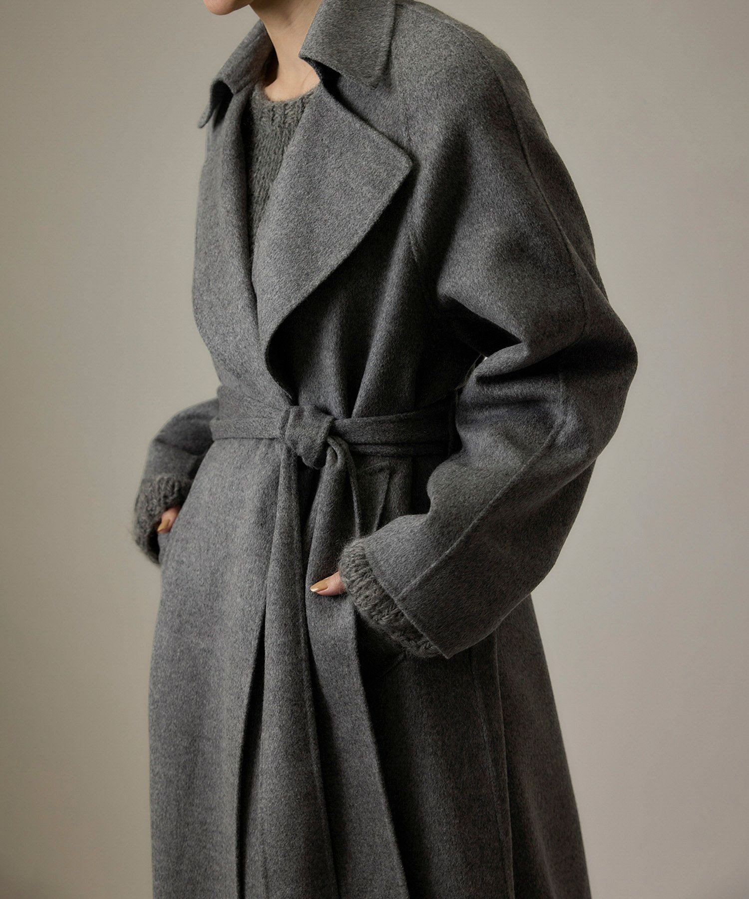 【ロペ/ROPE'】のラムウールリバーロングコート【Sサイズフェア対象】 人気、トレンドファッション・服の通販 founy(ファニー) 　ファッション　Fashion　レディースファッション　WOMEN　アウター　Coat Outerwear　コート　Coats　クラシカル　Classical　フロント　Front　ミドル　Middle　ロング　Long　冬　Winter　おすすめ　Recommend　エレガント 上品　Elegant　 other-1|ID: prp329100004529258 ipo3291000000032024169