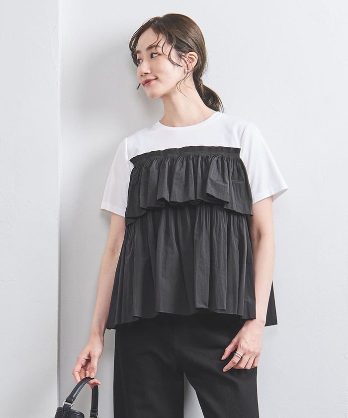 【その他のブランド/Other】のビスチェデザイン カットソートップス インテリア・キッズ・メンズ・レディースファッション・服の通販 founy(ファニー) https://founy.com/ ファッション Fashion レディースファッション WOMEN トップス・カットソー Tops/Tshirt カットソー Cut and Sewn ビスチェ Bustier おすすめ Recommend カットソー Cut And Sew コンビ Combination シンプル Simple ジャージー Jersey ビスチェ Bustier フリル Frills プリーツ Pleats ボトム Bottom |ID: prp329100004529268 ipo3291000000032024214