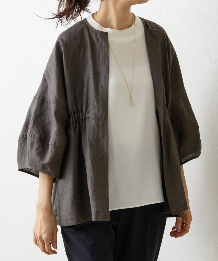 【その他のブランド/Other】のリネン羽織 インテリア・キッズ・メンズ・レディースファッション・服の通販 founy(ファニー) https://founy.com/ ファッション Fashion レディースファッション Fashion for Women おすすめ Recommended / Our Picks カーディガン Cardigan, Knitwear ギャザー Gathered, Ruffled ジャケット Jacket, Outerwear スリーブ Sleeve, Long Sleeve / Short Sleeve タンク Tank Top, Sleeveless Top バランス Balance, Style Balance リネン Linen, Linen Fabric リラックス Relax, Relaxed Fit 夏 Summer 羽織 Haori, Light Jacket |ID: prp329100004529271 ipo3291000000032646970