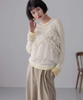 【ローリーズファーム/LOWRYS FARM】のフリルビスチェ 人気、トレンドファッション・服の通販 founy(ファニー) ファッション Fashion レディースファッション Fashion for Women トップス・カットソー Cut & Sew Tops ビスチェ Bustiers & Corset Tops / Layered Bustier Style おすすめ Recommended / Our Picks シアー Sheer, See-Through シンプル Simple, Minimal バランス Balance, Style Balance ビスチェ Bustier, Corset Top フリル Frill, Ruffle |ID:prp329100004529292
