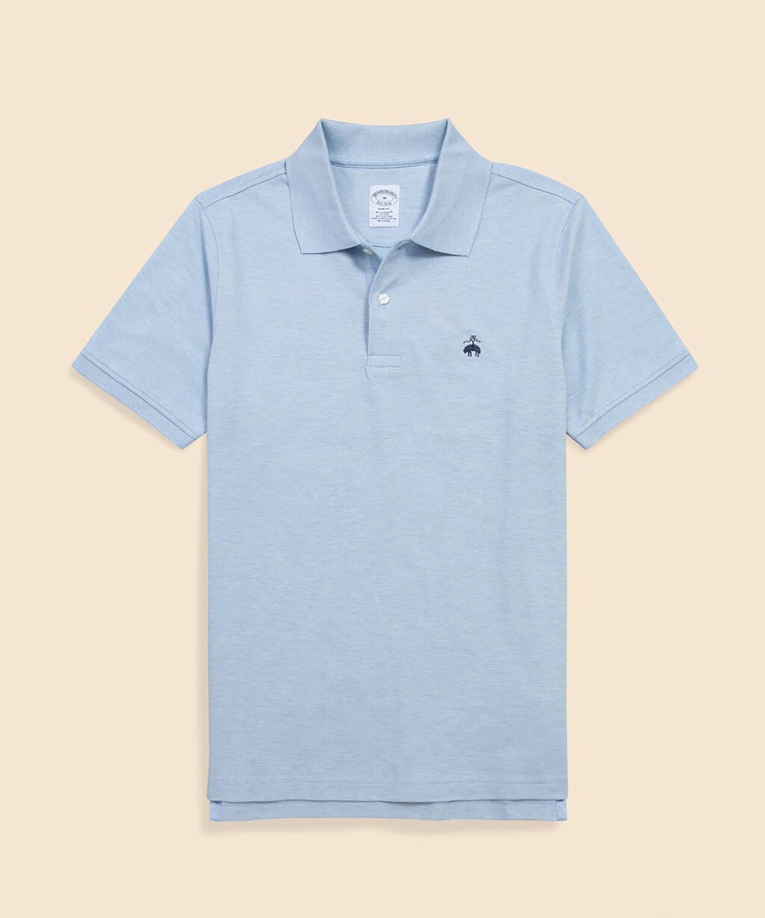 【ブルックス ブラザーズ/Brooks Brothers / MEN】のスーピマコットンストレッチ ピケ GFロゴ ポロシャツ Slim Fit インテリア・キッズ・メンズ・レディースファッション・服の通販 founy(ファニー) 　ファッション　Fashion　メンズファッション　Men's Style Online　ゴルフ　Golf　スポーツ　Sports　ビジネス 仕事 通勤　Business　ベーシック　Basic　ポロシャツ　Polo Shirt　人気　Popularity　半袖　Short Sleeve　ライトブルー|ID: prp329100004529296 ipo3291000000032657354