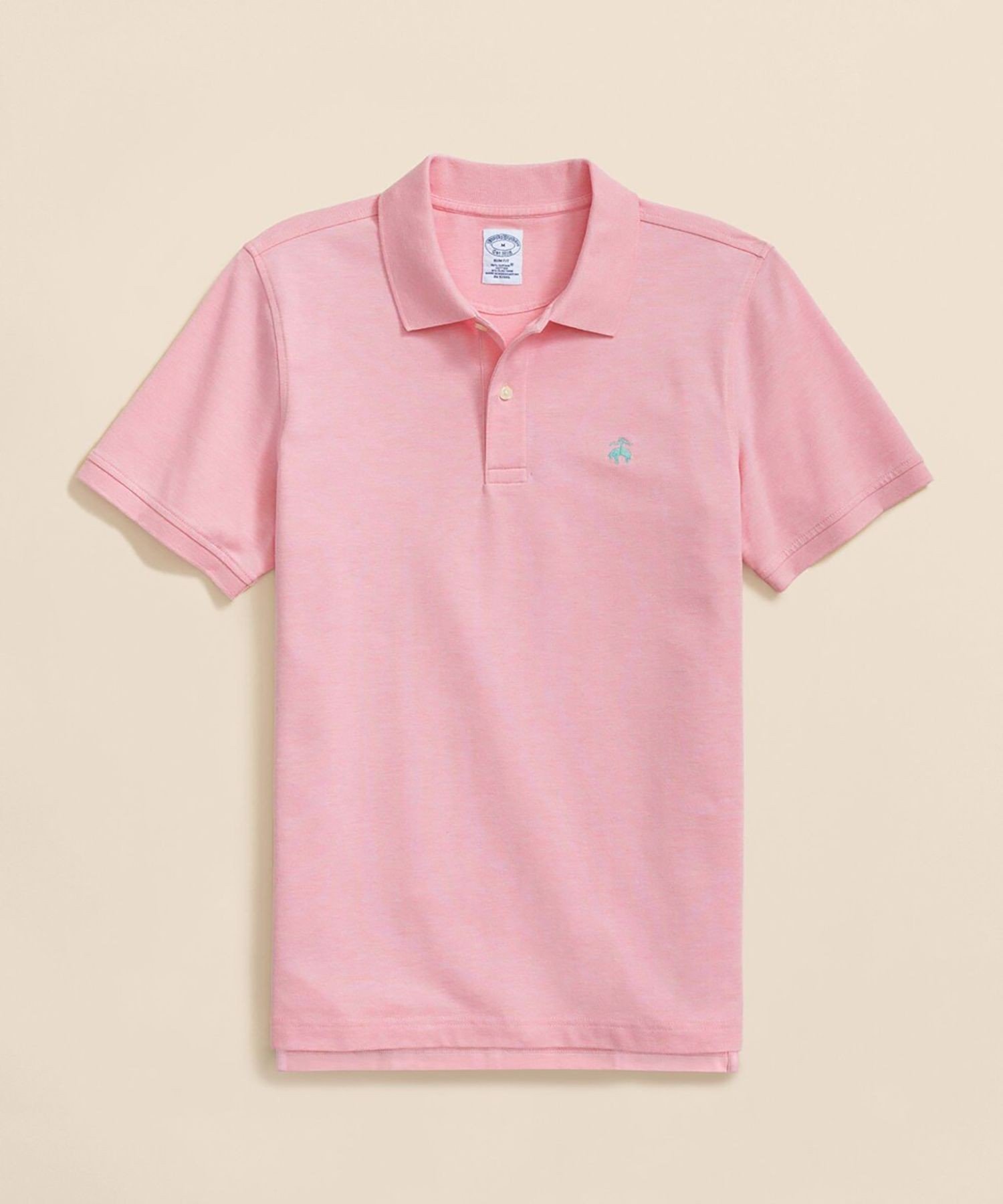 【ブルックス ブラザーズ/Brooks Brothers / MEN】のスーピマコットンストレッチ ピケ GFロゴ ポロシャツ Slim Fit インテリア・キッズ・メンズ・レディースファッション・服の通販 founy(ファニー) 　ファッション　Fashion　メンズファッション　Men's Style Online　ゴルフ　Golf　スポーツ　Sports　ビジネス 仕事 通勤　Business　ベーシック　Basic　ポロシャツ　Polo Shirt　人気　Popularity　半袖　Short Sleeve　ピンク|ID: prp329100004529296 ipo3291000000032657365