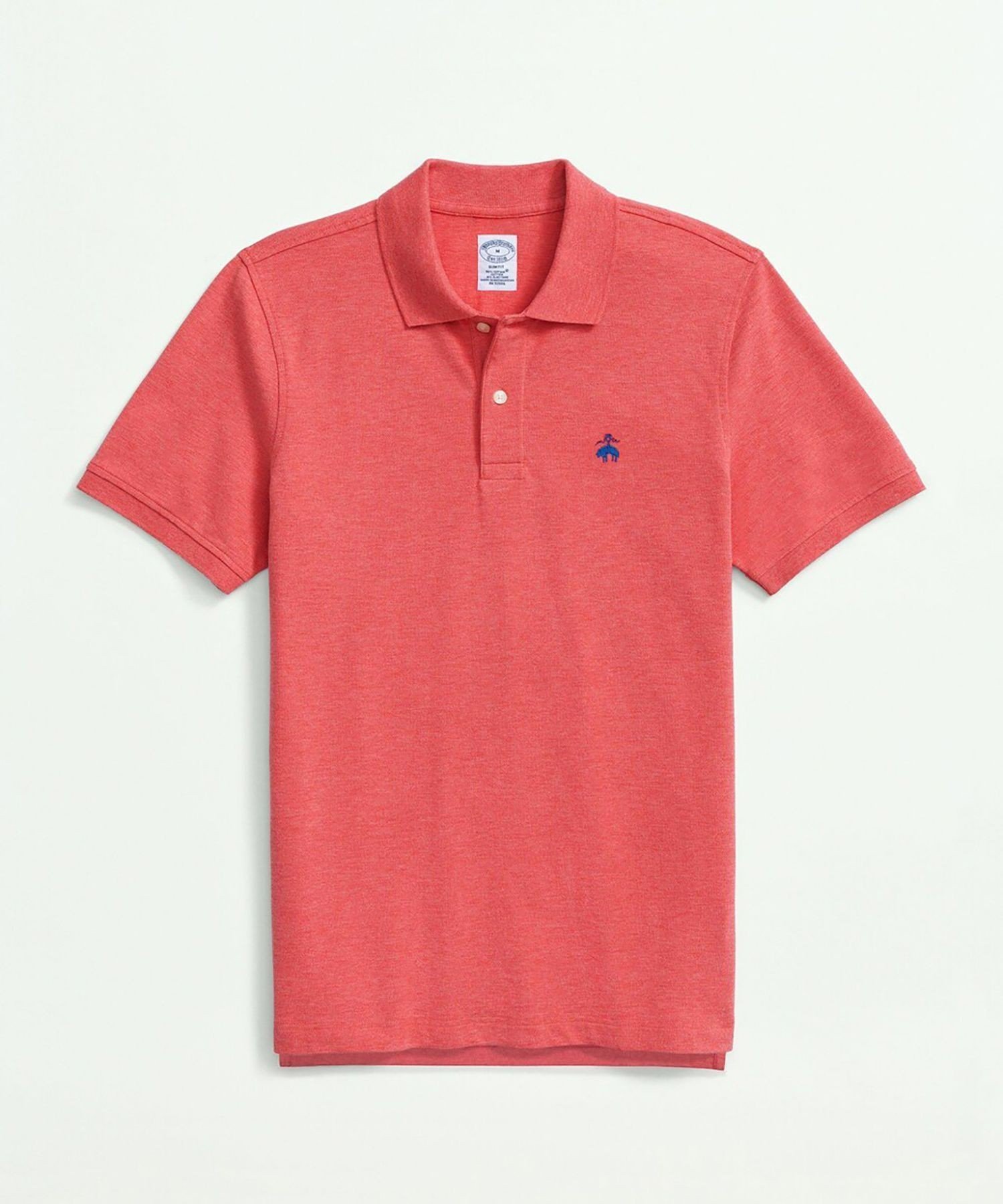 【ブルックス ブラザーズ/Brooks Brothers / MEN】のスーピマコットンストレッチ ピケ GFロゴ ポロシャツ Slim Fit インテリア・キッズ・メンズ・レディースファッション・服の通販 founy(ファニー) 　ファッション　Fashion　メンズファッション　Men's Style Online　ゴルフ　Golf　スポーツ　Sports　ビジネス 仕事 通勤　Business　ベーシック　Basic　ポロシャツ　Polo Shirt　人気　Popularity　半袖　Short Sleeve　レッド|ID: prp329100004529296 ipo3291000000032657369