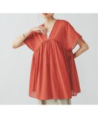 【グローバルワーク/GLOBAL WORK】のエアリラギャザーブラウス/325956 人気、トレンドファッション・服の通販 founy(ファニー) ファッション Fashion レディースファッション WOMEN トップス・カットソー Tops/Tshirt シャツ/ブラウス Shirts/Blouses おすすめ Recommend ギャザー Gather ストレート Straight デニム Denim ワイド Wide thumbnail テラコッタ43|ID: prp329100004529297 ipo3291000000032200560