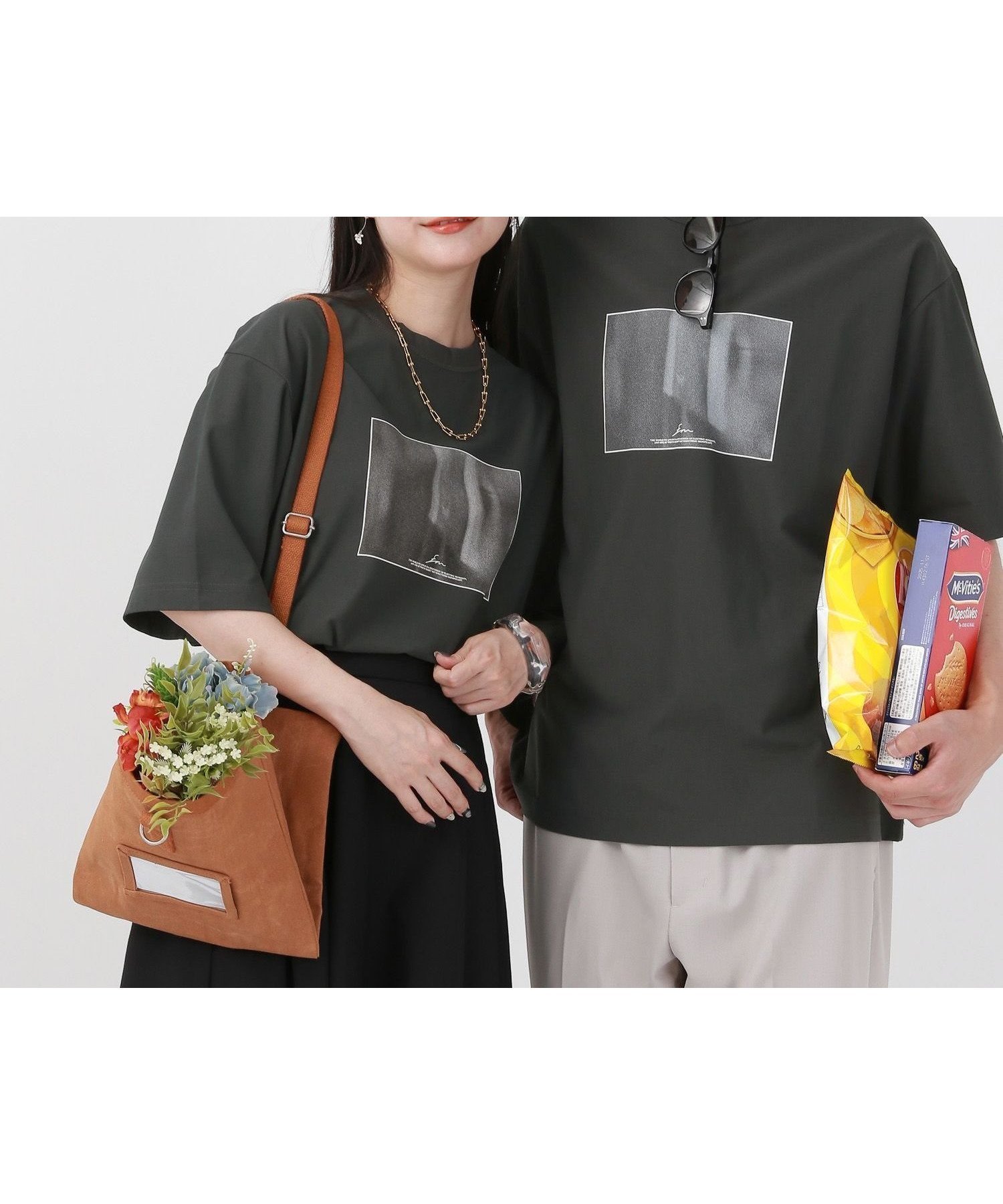 【グローバルワーク/GLOBAL WORK】のサラサラ快適DRYプリントTシャツ/半袖/288117 インテリア・キッズ・メンズ・レディースファッション・服の通販 founy(ファニー) 　ファッション　Fashion　レディースファッション　Fashion for Women　トップス・カットソー　Cut & Sew Tops　シャツ・ブラウス・オフィスカジュアル　Elegant Blouses & Button-Ups　ロングTシャツ・Tシャツ　Longline T-Shirts & Tees　おすすめ　Recommended / Our Picks　プリント　Print, Printed Pattern　リラックス　Relax, Relaxed Fit　エレガント 上品　Elegant　半袖　Short Sleeve, Half Sleeve　吸水　Absorbent, Quick-Dry　抗菌　Antibacterial, Bacteria-Resistant　チャコール*前フォト18|ID: prp329100004529307 ipo3291000000032728006