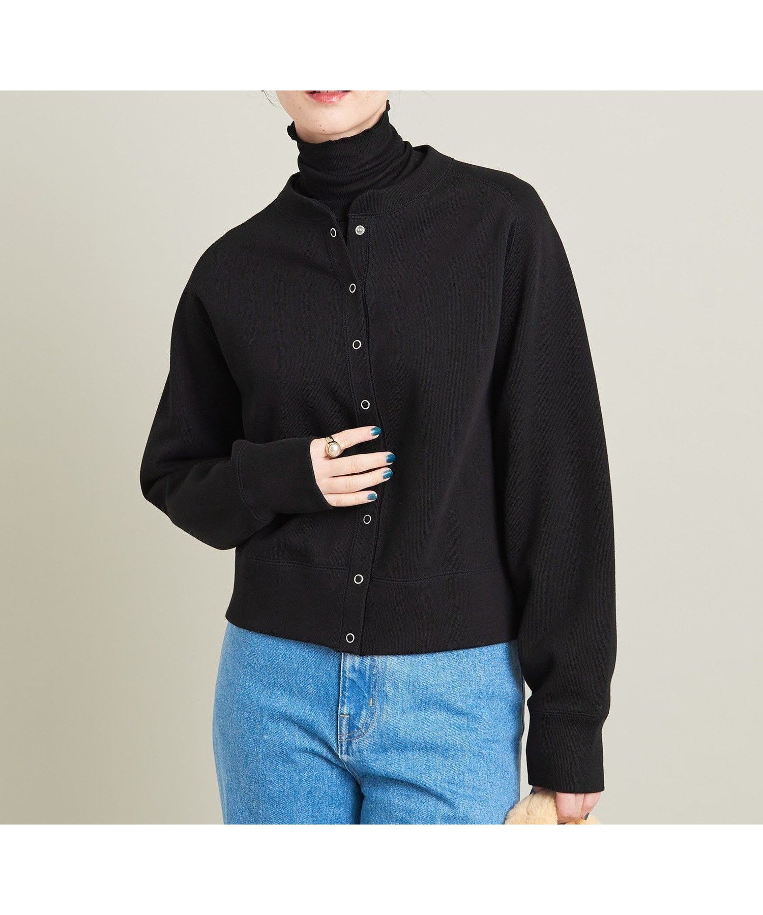 【ビューティ&ユース ユナイテッドアローズ/BEAUTY&YOUTH / UNITED ARROWS】のダブルフェイス リングボタンカーディガン -ウォッシャブル- インテリア・キッズ・メンズ・レディースファッション・服の通販 founy(ファニー) 　ファッション　Fashion　レディースファッション　WOMEN　トップス・カットソー　Tops/Tshirt　カーディガン　Cardigans　ウォッシャブル　Washable　カットソー　Cut And Sew　ダブル　Double　定番　Standard　人気　Popularity　フェイス　Face　フロント　Front　プリント　Print　ベーシック　Basic　ボーダー　Border　羽織　Haori　ロング　Long　BLACK|ID: prp329100004529310 ipo3291000000032381079