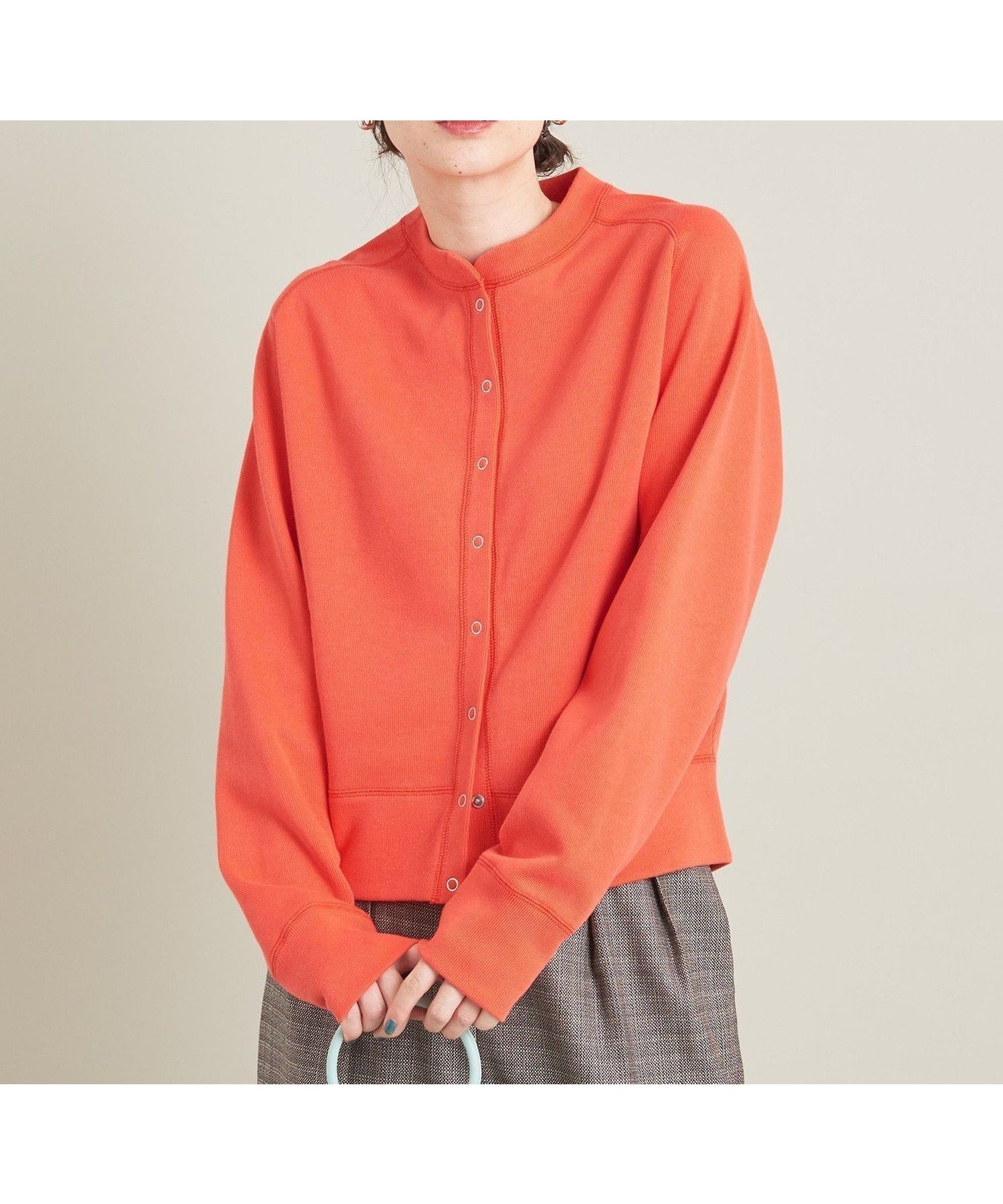 【ビューティ&ユース ユナイテッドアローズ/BEAUTY&YOUTH / UNITED ARROWS】のダブルフェイス リングボタンカーディガン -ウォッシャブル- インテリア・キッズ・メンズ・レディースファッション・服の通販 founy(ファニー) 　ファッション　Fashion　レディースファッション　WOMEN　トップス・カットソー　Tops/Tshirt　カーディガン　Cardigans　ウォッシャブル　Washable　カットソー　Cut And Sew　ダブル　Double　定番　Standard　人気　Popularity　フェイス　Face　フロント　Front　プリント　Print　ベーシック　Basic　ボーダー　Border　羽織　Haori　ロング　Long　ORANGE|ID: prp329100004529310 ipo3291000000032381084