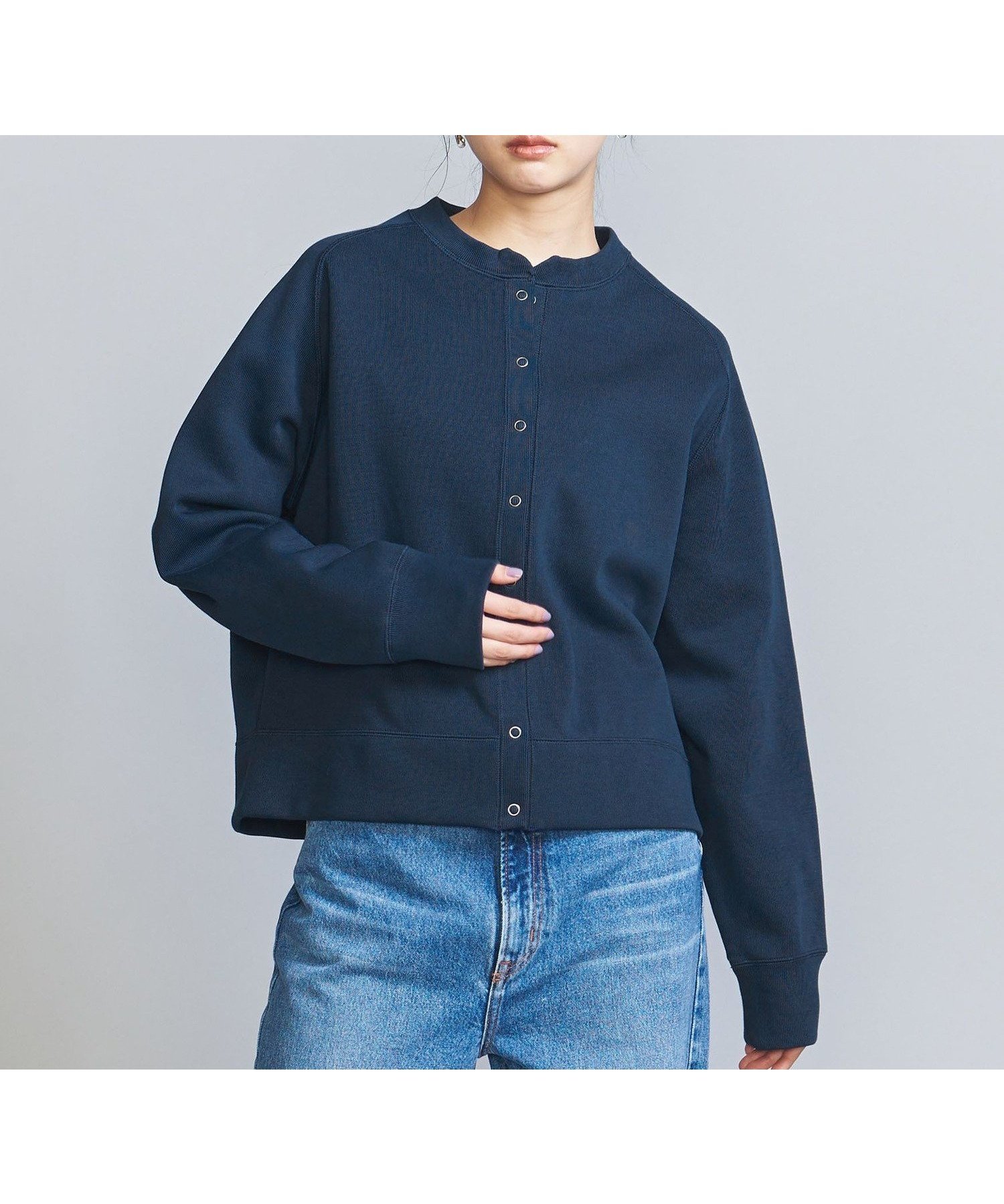 【ビューティ&ユース ユナイテッドアローズ/BEAUTY&YOUTH / UNITED ARROWS】のダブルフェイス リングボタンカーディガン -ウォッシャブル- インテリア・キッズ・メンズ・レディースファッション・服の通販 founy(ファニー) 　ファッション　Fashion　レディースファッション　WOMEN　トップス・カットソー　Tops/Tshirt　カーディガン　Cardigans　ウォッシャブル　Washable　カットソー　Cut And Sew　ダブル　Double　定番　Standard　人気　Popularity　フェイス　Face　フロント　Front　プリント　Print　ベーシック　Basic　ボーダー　Border　羽織　Haori　ロング　Long　NAVY|ID: prp329100004529310 ipo3291000000032381095