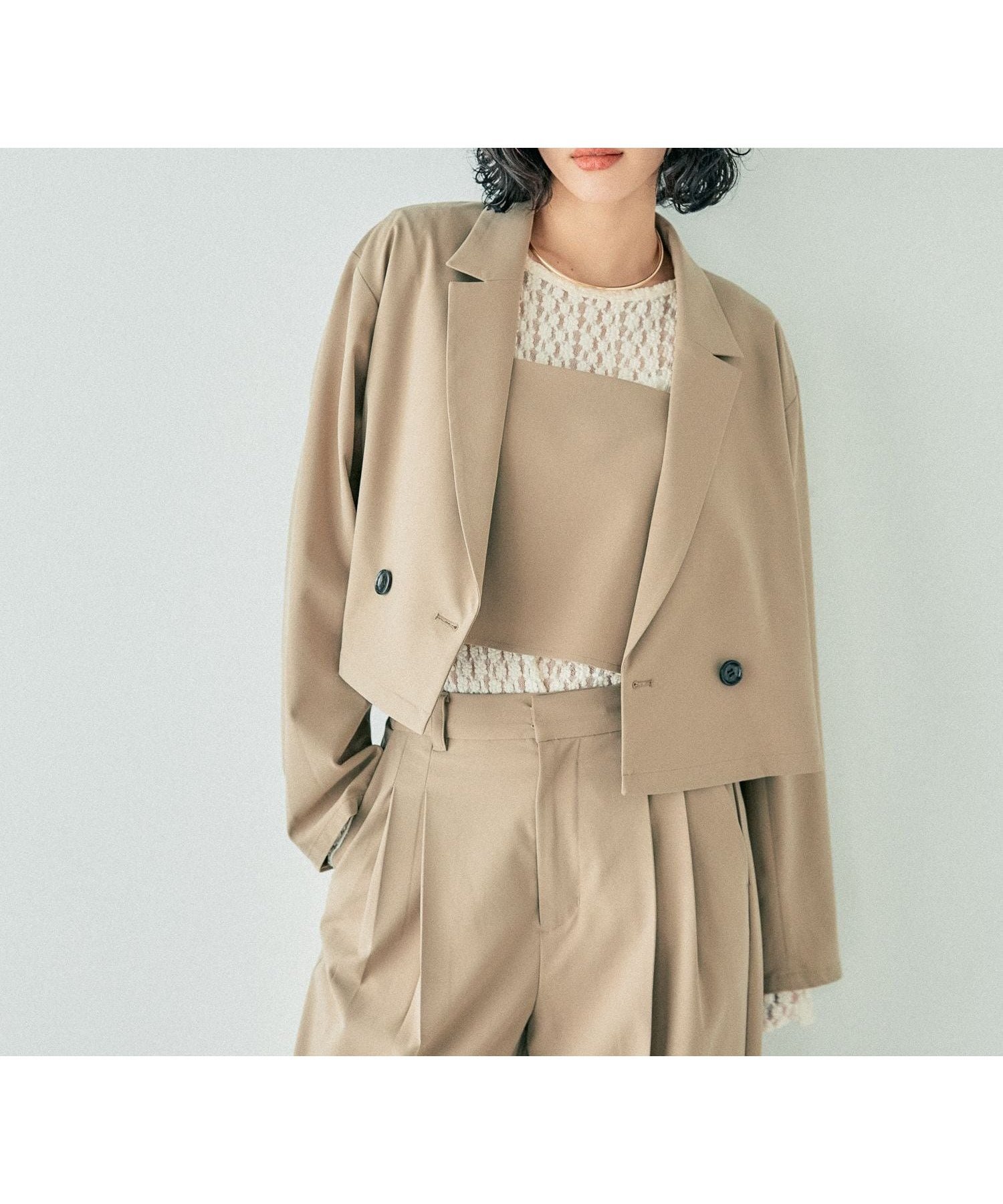 【レプシィム ローリーズファーム/LEPSIM LOWRYS FARM】のTRWブレストショートジャケット 人気、トレンドファッション・服の通販 founy(ファニー) 　ファッション　Fashion　レディースファッション　Ladies' Fashion Online　アウター　Coat Outerwear　ジャケット　Jackets　おすすめ　Recommend　ショート　Short　ジャケット　Jacket　セットアップ　Set Up　トレンド　Trend　ワイド　Wide　 other-1|ID: prp329100004529317 ipo3291000000032610335