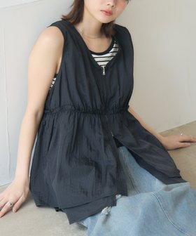 【レトロガール/RETRO GIRL】のフリルナイロンベスト 人気、トレンドファッション・服の通販 founy(ファニー) ファッション Fashion レディースファッション WOMEN アウター Coat Outerwear トップス・カットソー Tops/Tshirt ベスト/ジレ Gilets/Vests おすすめ Recommend インナー Inner キャミソール Camisole センター Center トレンド Trend フリル Frills ベスト Vest ベーシック Basic ワンポイント One Point 夏 Summer 定番 Standard |ID:prp329100004529327
