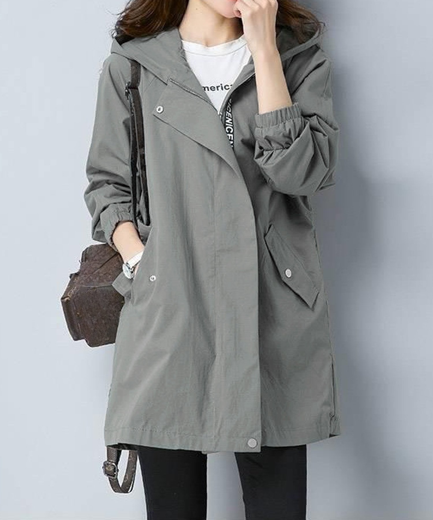 【アミュレット/Amulet】の【Amulet】フライフロントマウンテンパーカー インテリア・キッズ・メンズ・レディースファッション・服の通販 founy(ファニー) 　ファッション　Fashion　レディースファッション　WOMEN　トップス・カットソー　Tops/Tshirt　パーカ　Sweats　シンプル　Simple　チュニック　Tunic　ビッグ　Big　ビジネス 仕事 通勤　Business　グレー|ID: prp329100004529330 ipo3291000000032024470